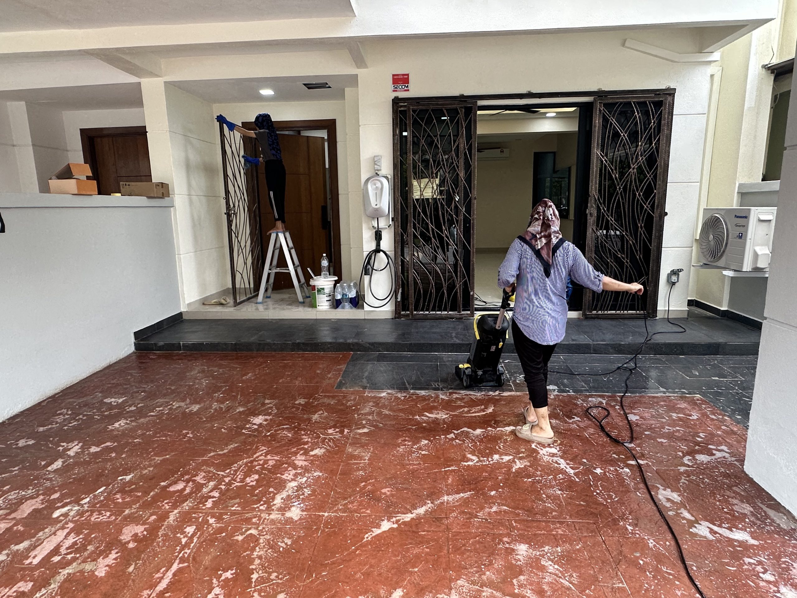 Big Family Cleaning team cleaning a renovated home in KL